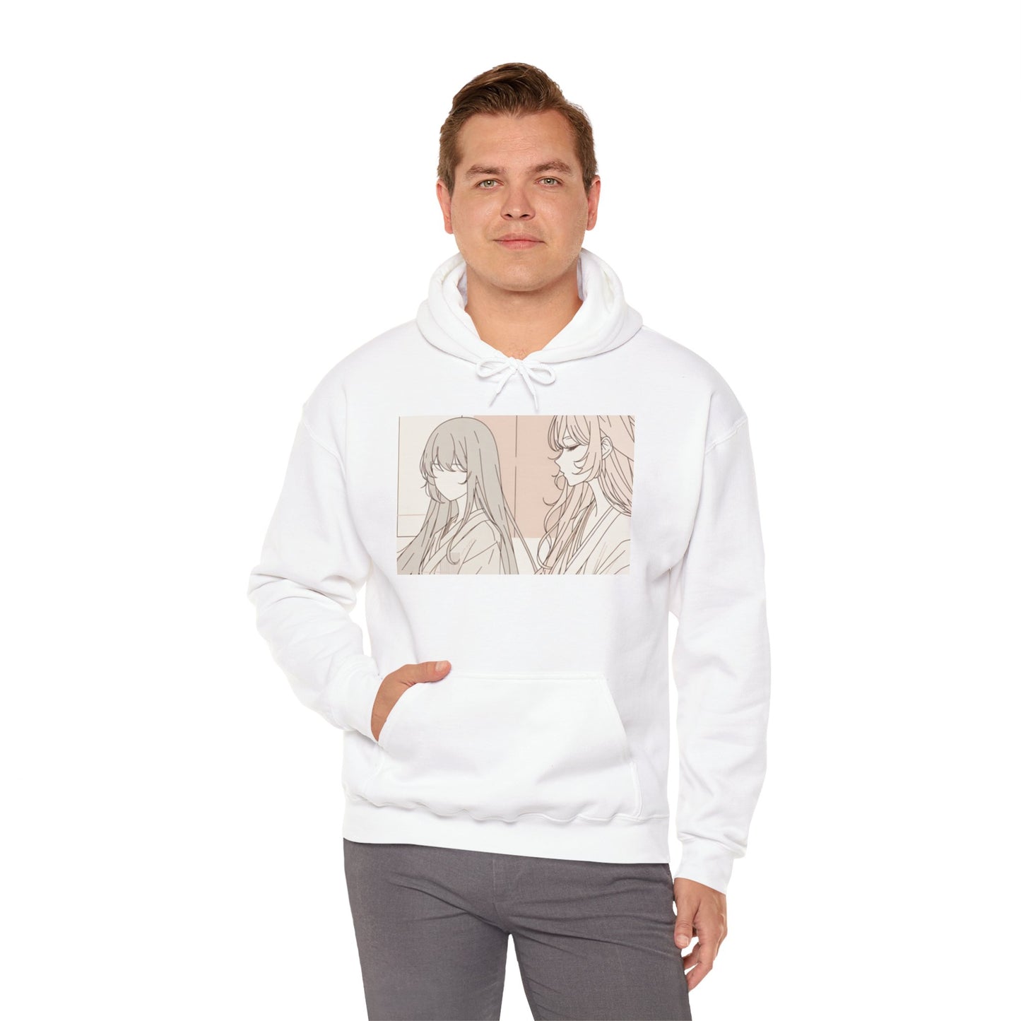 Chic Artistic Hoodie - Cozy Unisex Sweatshirt for Everyday Wear, Gift for Art Lovers, Casual Outfit, Warm Layering Essential