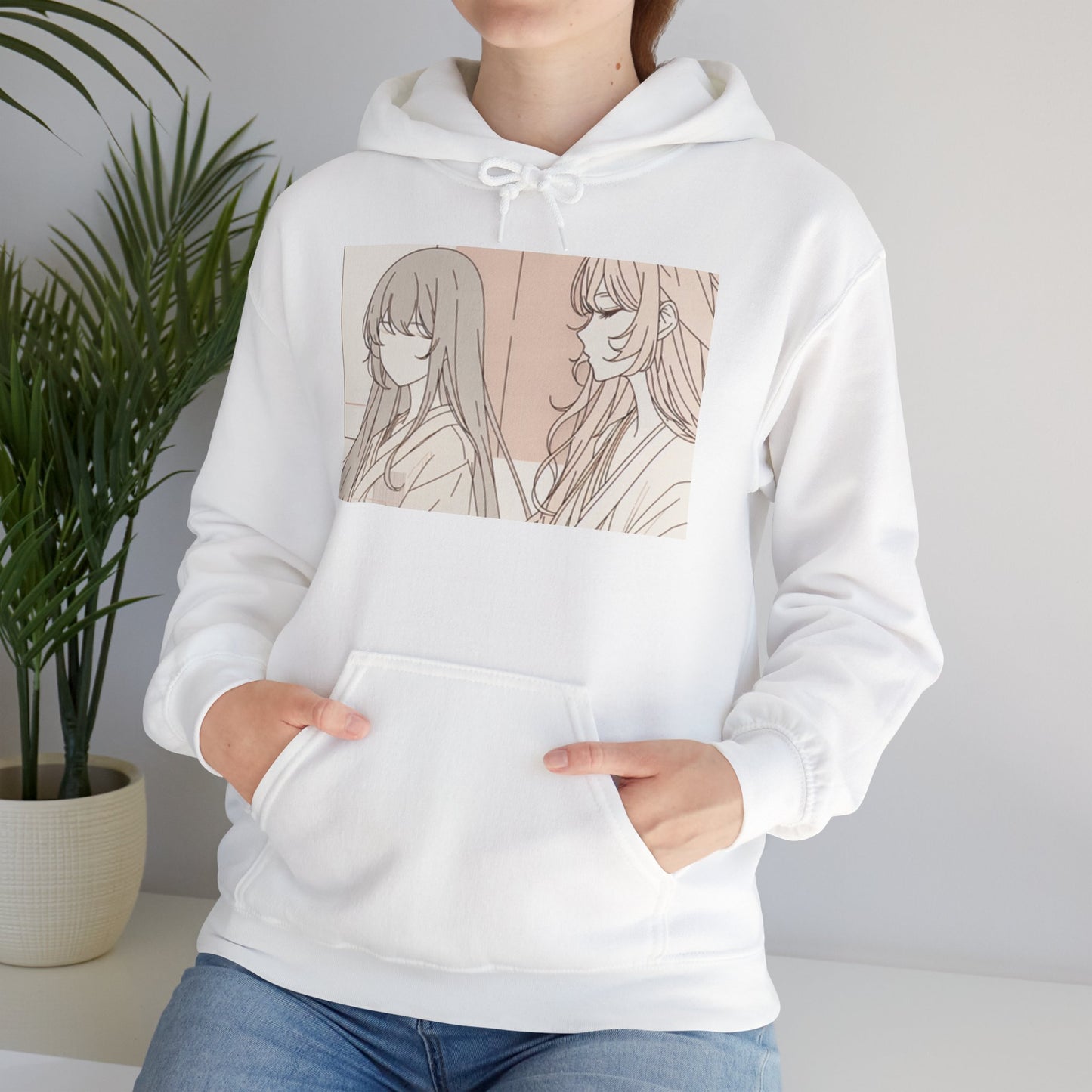 Chic Artistic Hoodie - Cozy Unisex Sweatshirt for Everyday Wear, Gift for Art Lovers, Casual Outfit, Warm Layering Essential