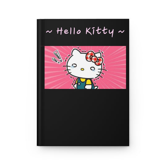 Hello Kitty Hardcover Journal, Cute Notebook for Kids, Gift for Cat Lovers, Writing Journal, Diary for Girls