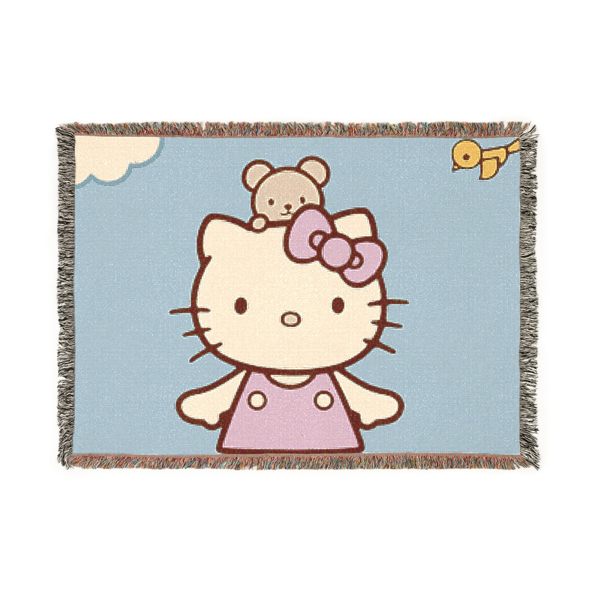Cute HelloKitty Woven Blanket
